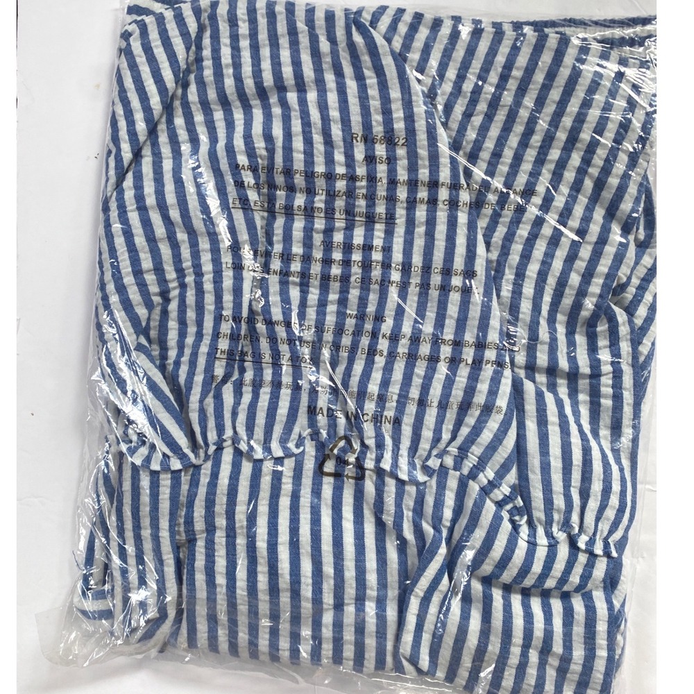 Max Studio Blue and White Striped Tiered Maxi Skirt - Picture 6 of 7